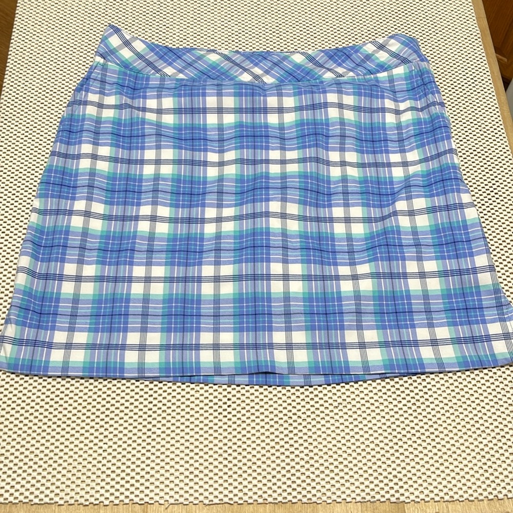 Izod Blue Plaid Golf Skirt - Sz 6